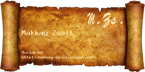 Makkay Zsolt névjegykártya