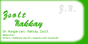 zsolt makkay business card